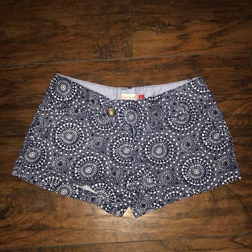 Navy and white shorts